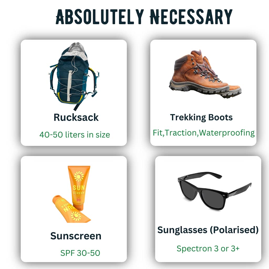 Annapurna 2025 packing list