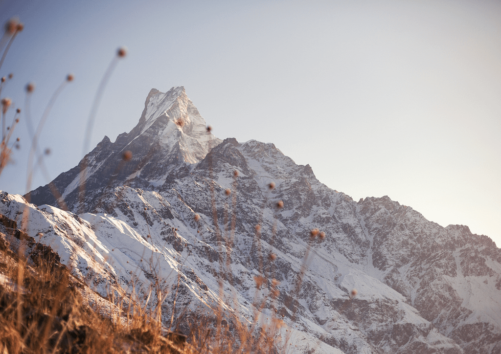 A view of Mount Annapurna from Mardi Himal Base camp