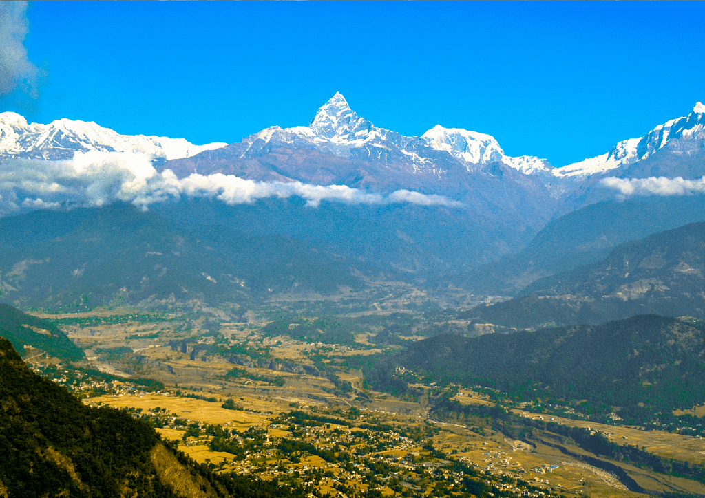 Aerial view of Pokhara