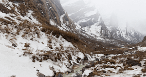 annapurna circuit in winter