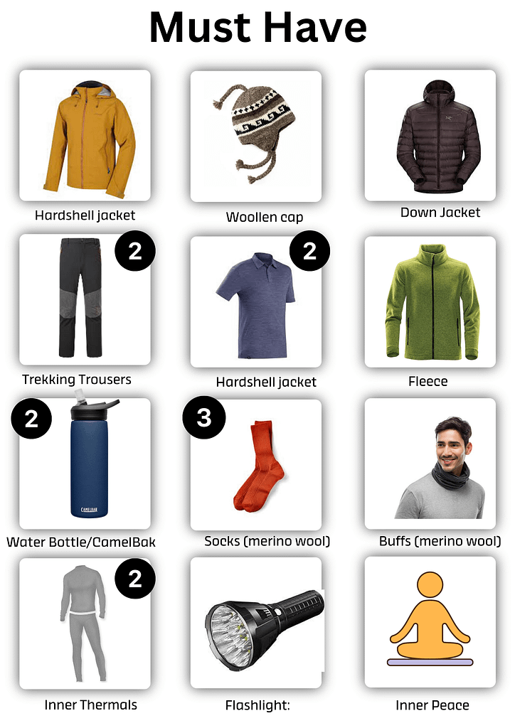 Must have item for Annapurna circuit trekking